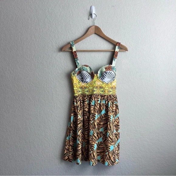 Maaji Lavender Lemonade Dress A Line Pleated Mini - Picture 3 of 12